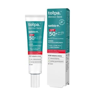 tołpa. sebio+. krem fotoochronny SPF 50, na dzień, 40 ml ​